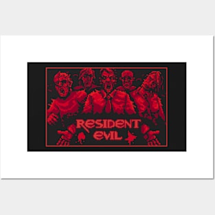 Resident Evil Pixel Art Posters and Art